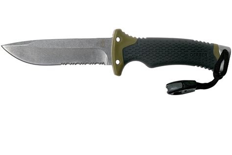 Gerber Ultimate Survival Fixed Blade 30-001830 Serrated Edge survival ...