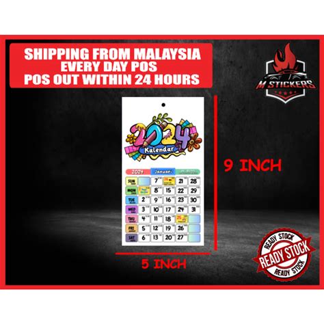 2024 New years Calendars/calender kalendar New Design 3 | Shopee Malaysia