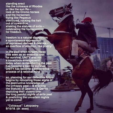 Oromo People, Colossus, Horseman, Spontaneous, Abba, Ethiopia, Expressions, Poems, Evil