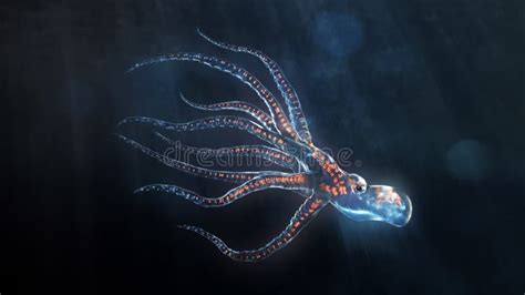 Deep sea octopus stock illustration. Illustration of aqua - 21340759