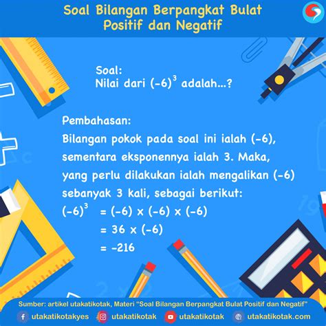 Contoh Soal Pangkat Bulat Negatif - Riset