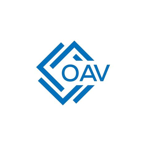 OAV letter logo design on white background. OAV creative circle letter logo concept. OAV letter ...