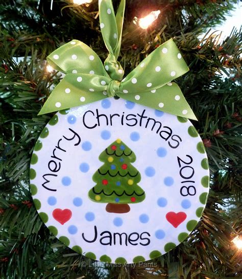 Personalized Christmas Ornament Ceramic Christmas Ornaments | Etsy