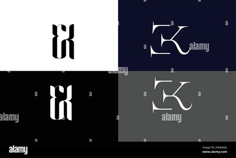 EK, KE Abstract Letters Logo monogram Stock Vector Image & Art - Alamy