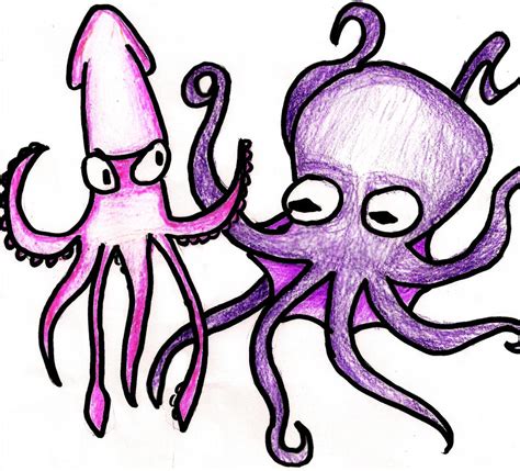 Squid vs. Octopus zOMG by Malnormalish on DeviantArt