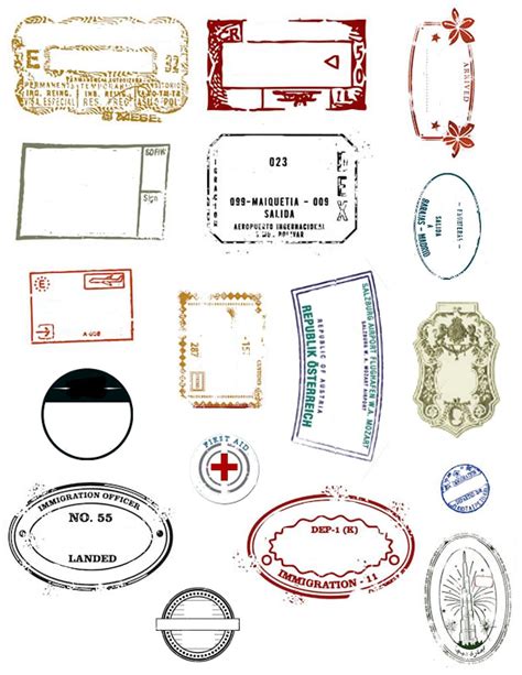 Printable Passports and Customizable Stamps | Passport stamps, Passport ...