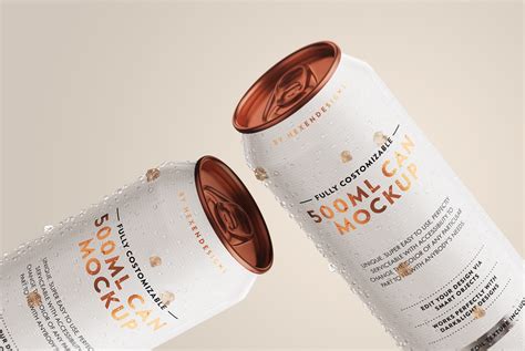 500ml Can Mockup+ Free Sample :: Behance