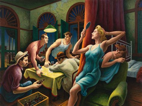 "Новости" | Thomas hart benton, American realism, Poker night