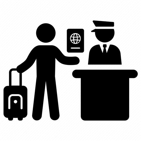 Immigration, officer, passport, travel icon - Download on Iconfinder