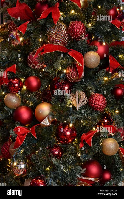 Christmas Tree Scene Stock Photo - Alamy