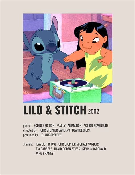 Lilo & Stitch Minimalist Poster | Lilo and stitch 2002, Movie posters ...