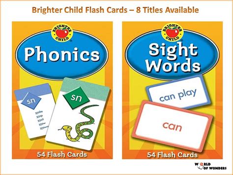 World of Wonders: Brighter Child Flash Cards