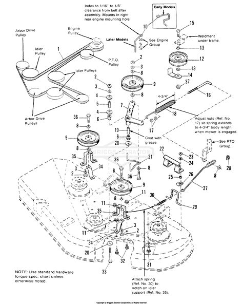 Simplicity 1691199 - 42" Mower Deck Parts Diagram for 42" Mower Drive Group