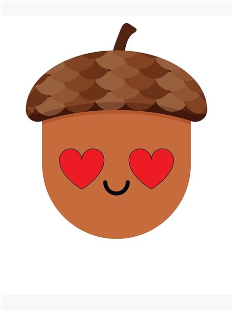 "Acorn Emoji " Poster for Sale by HippoEmo | Redbubble