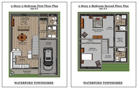 Apartment Floor Plans Clarence NY | Waterford Townhomes