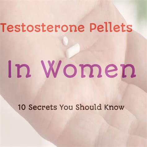 10 Secrets about Testosterone Pellets For Women - Public Health