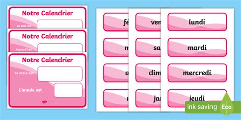 Our Classroom Calendar French Version (teacher made)