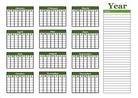 Office Calendar Templates | 10+ Free Printable PDF, Excel and Word