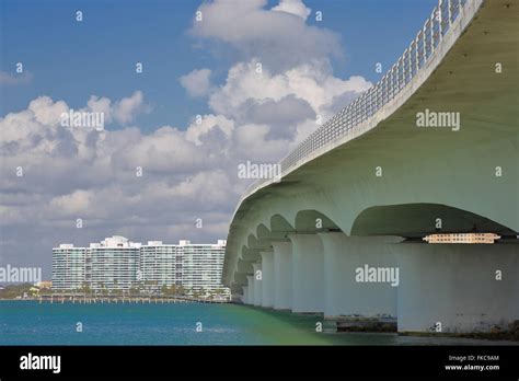 John Ringling Bridge spanning across Sarasota Bay, Sarasota, Florida ...