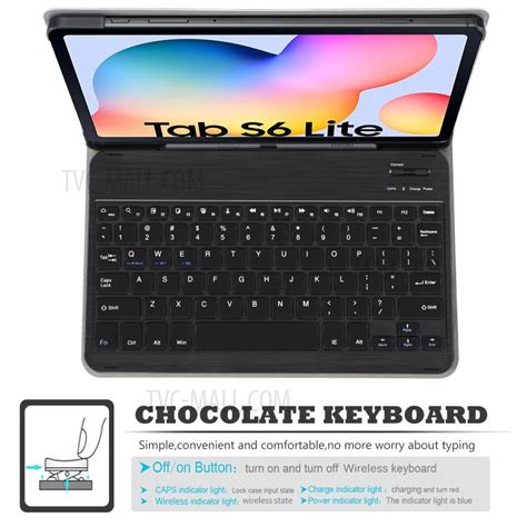 Bluetooth Keyboard and Detachable Leather Case for Samsung Galaxy Tab ...