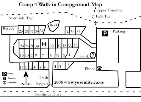 Yosemite National Park Campground Maps