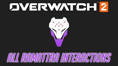 Overwatch 2 - All Ramattra Interactions + Unique Kill Quotes - YouTube