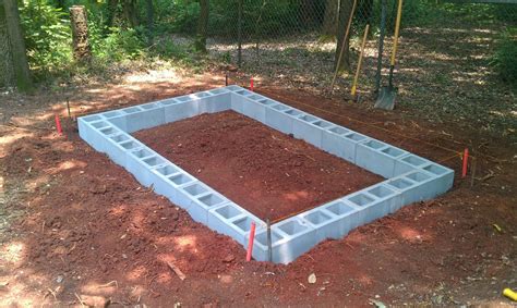 How to build a concrete block shed foundation ~ Haddi