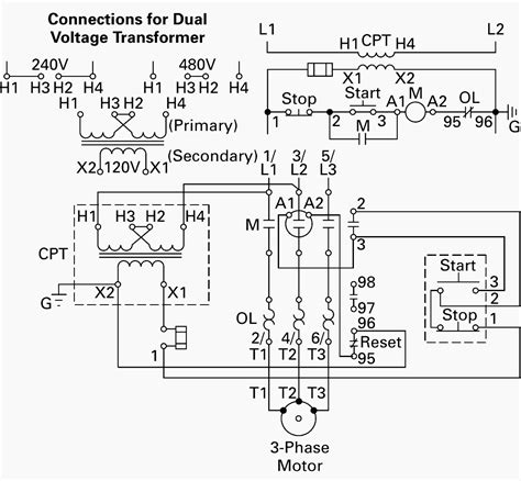 Wiring of control power transformer for motor control circuits | EEP