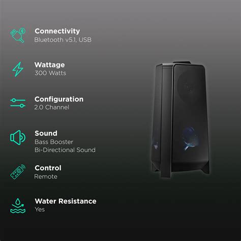 Buy SAMSUNG Sound Tower 300W Bluetooth Party Speaker (Water Resistant ...