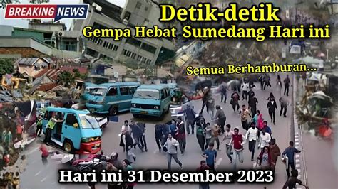 BARU SAJA Detik² Sumedang Gempa Bumi M 4,1 Hari ini!! Warga Berhamburan! Gempa Bumi Sumedang ...