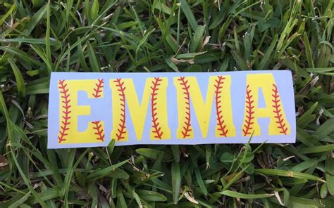 Softball Helmet Decal Personalized Softball Helmet Decal - Etsy