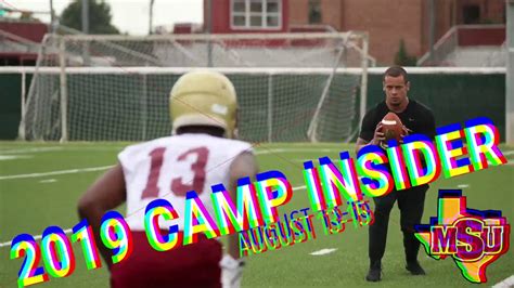 MSU TEXAS FOOTBALL: Camp Insider (Aug. 15, 2019) - YouTube