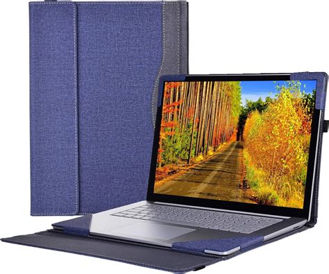 Amazon.com: Honeycase Microsoft Surface Laptop 3 15 Inch Case,PU Leather 2-in-1 Hard Shell Case ...