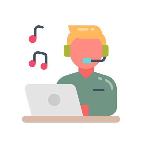 Listening Music icon in vector. Illustration 25729698 Vector Art at Vecteezy