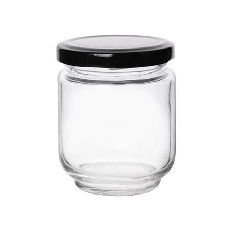 240ml Straight Sided Glass Jars With Lids