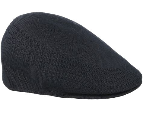 Tropic 507 Ventair Black Flat Cap - Kangol caps | Hatstore.co.uk