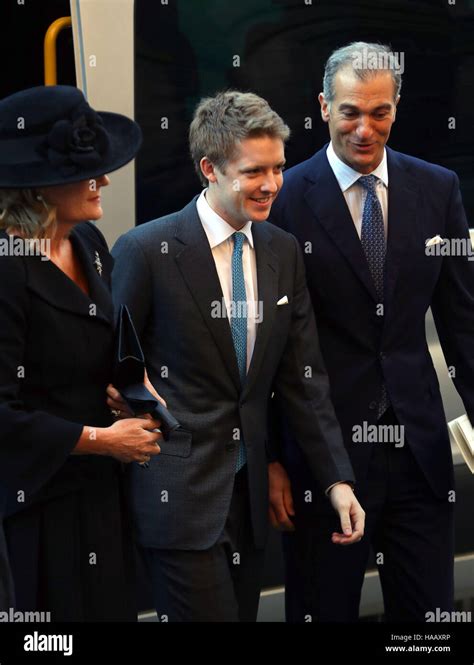 The 7th Duke of Westminster, Hugh Grosvenor, arriving for a memorial ...