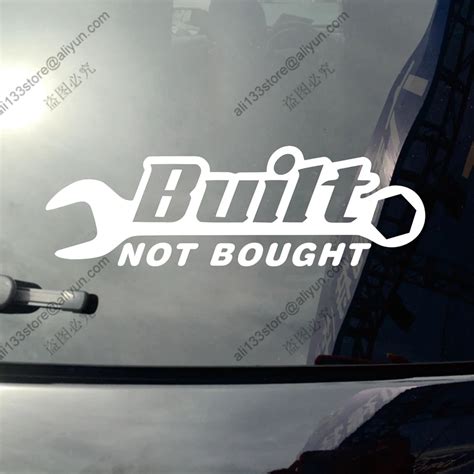 Built Not Bought JDM Drifted Race Funny Car Truck Vinyl Decal Bumper ...