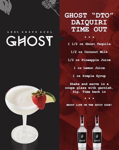 Ghost Tequila, Daiquiri Time Out. A must try! | Mixed drinks recipes ...