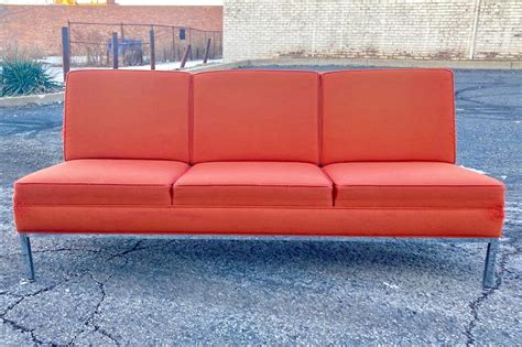 Armless MCM Sofa with Chrome Base - MCM Sofas, Sectionals, & Loveseats ...