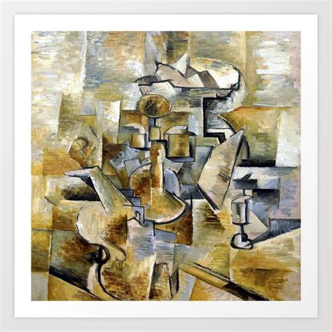 Georges Braque Violin and Candlestick Art Print by jjbzz | Society6