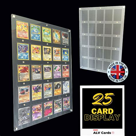 Pokemon: 25 Card Display Case/frame Wall Mounted - Etsy