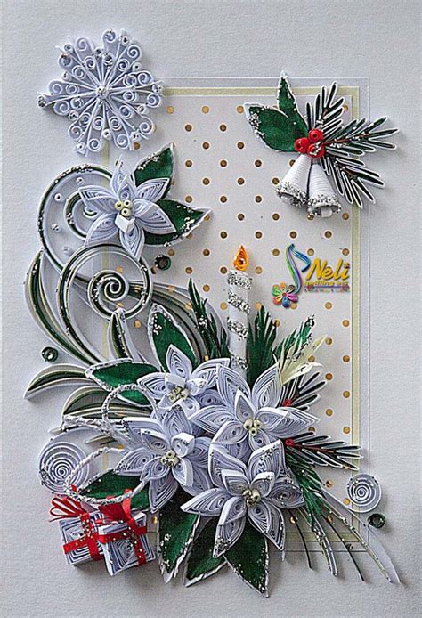 30+ Lovely Christmas Paper Quilling Cards | Decor Home Ideas