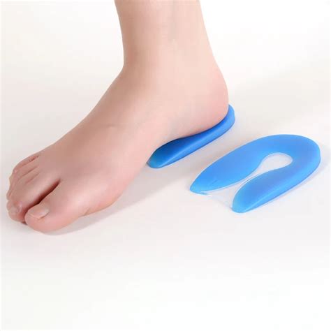 U shape heel insert Gel Silicone Heel Cushion Spur Shoe Pads Insert ...