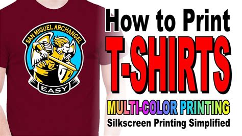 How to Print T-shirts - (Screen Printing) - YouTube