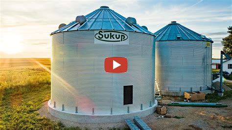 Grain Bin Construction - Part 2 -- We finish the sidewalls of the 20,000 bushel Sukup Grain Bin ...