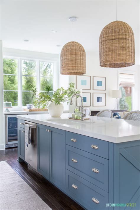 Blue Cabinet Paint Colors:Our Kitchen Makeover | Delightfully Noted