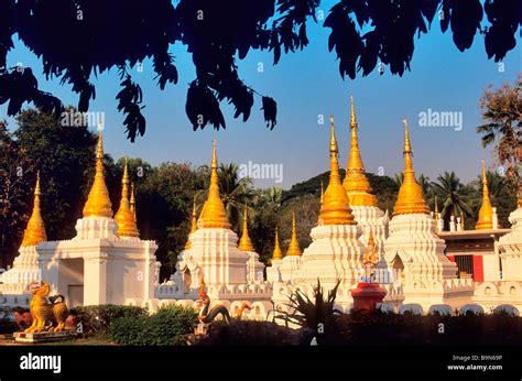 Thailand, Lampang province, town of Lampang, Wat Chedi Sao Lang Stock ...