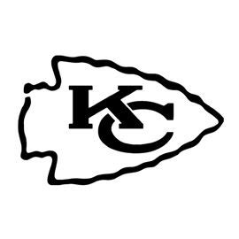 NFL Kansas City Chiefs Stencil | Kansas city chiefs logo, Chiefs logo ...