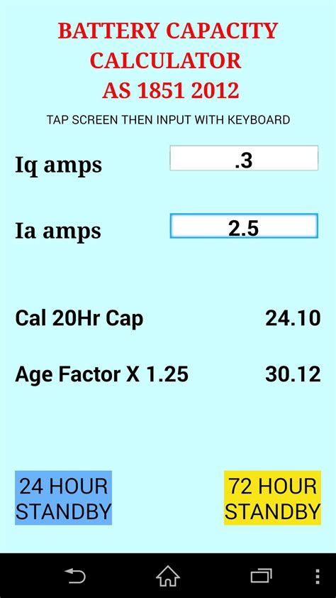 CALCULATE BATTERY CAPACITY APK for Android Download